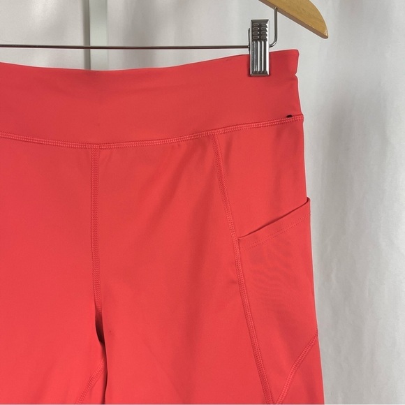 Avia Large Neon Bright Deep Side Pockets Crop Workout Leggings Yoga Running Gym - Picture 10 of 10